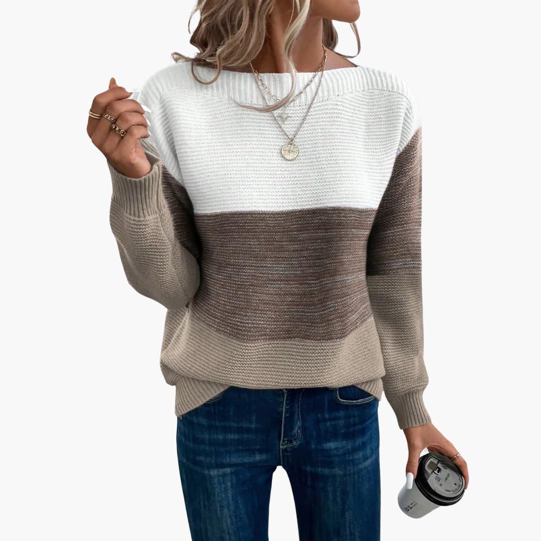 Ombre Knit Sweater – Soft Gradient Pullover for Women