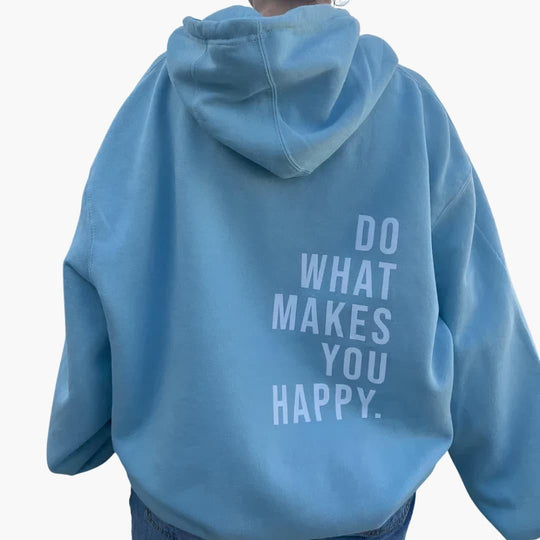 Oversized Fleece Pullover Hoodie - Comfy Fit for Women