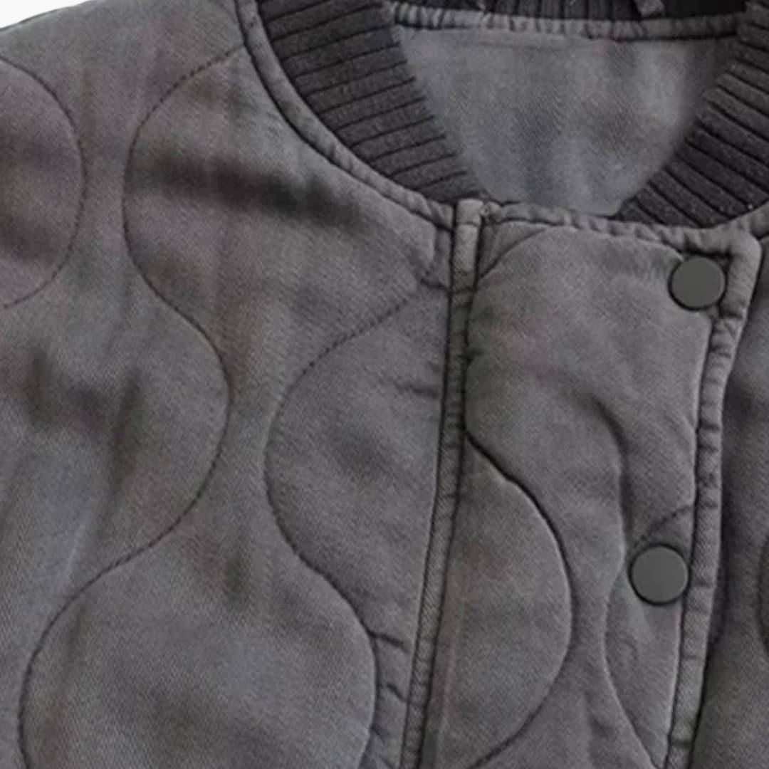 Quilted Bomber Jacket – Women's Oversized Winter Style