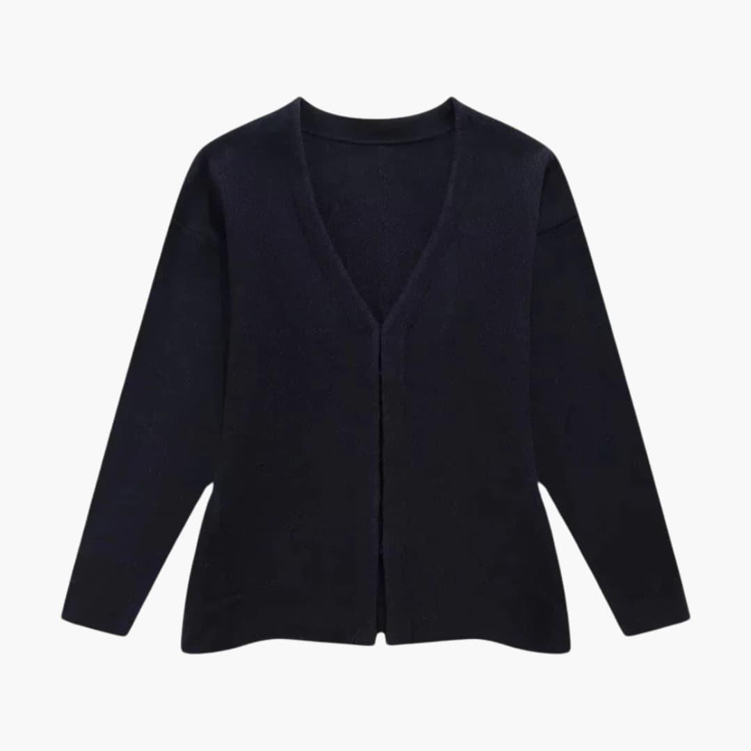 Fitted Knit Cardigan for Women - Lightweight Slim Fit Style