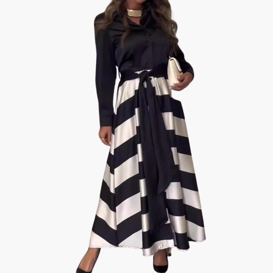 Elegant Satin Maxi Dress - Formal Evening Gown for Women