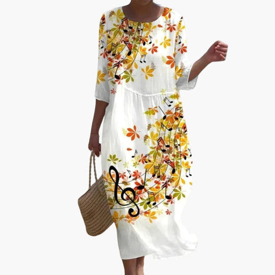 Lightweight Printed Summer Dress - Casual Fit for Women