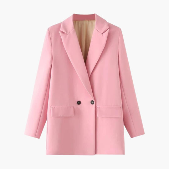 Double-Breasted Blazer – Women's Tailored Chic Jacket