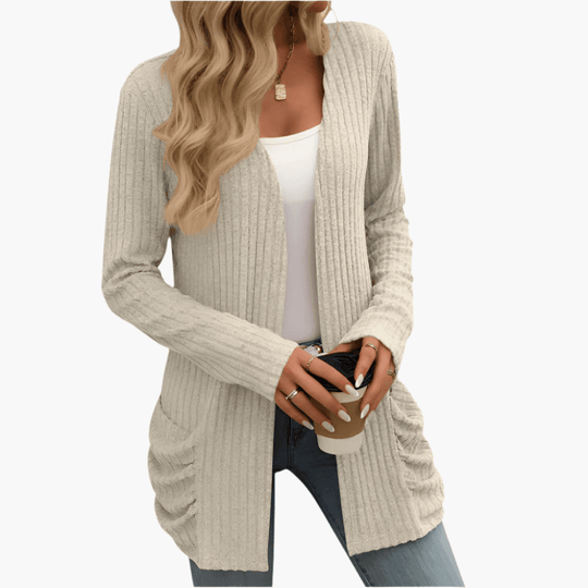 Cozy Knit Cardigan – Women's Chunky Cable Knit Sweater