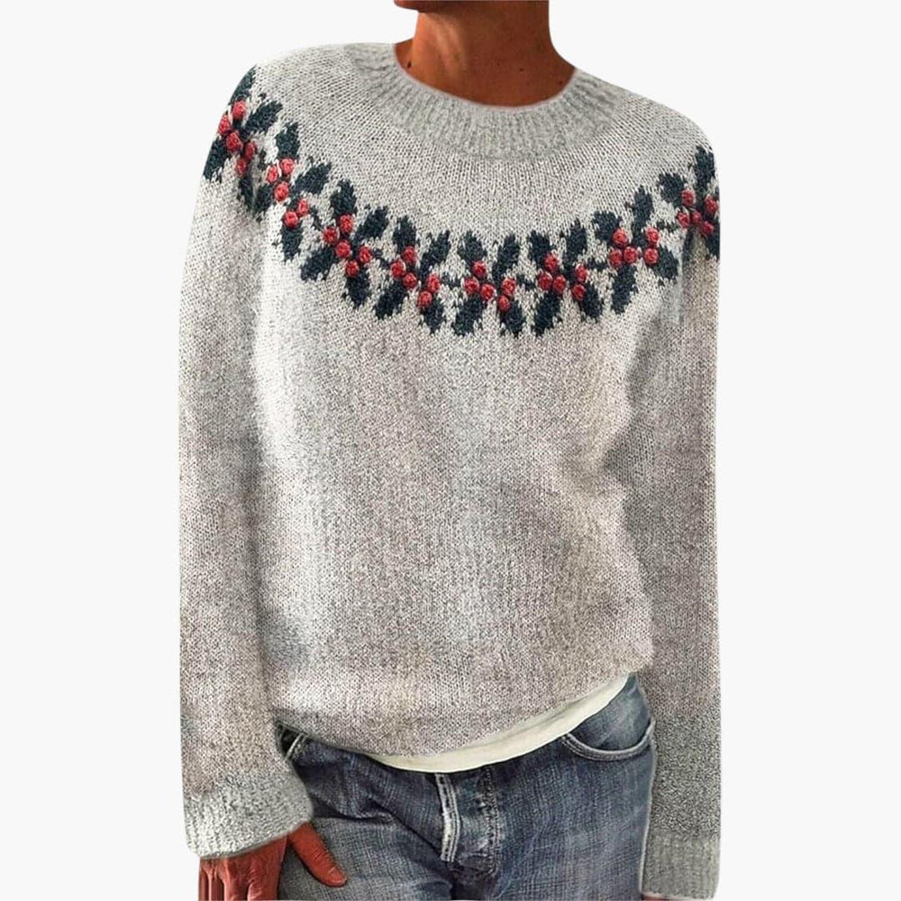 Reindeer Knit Sweater for Women - Cozy & Festive Winter Style