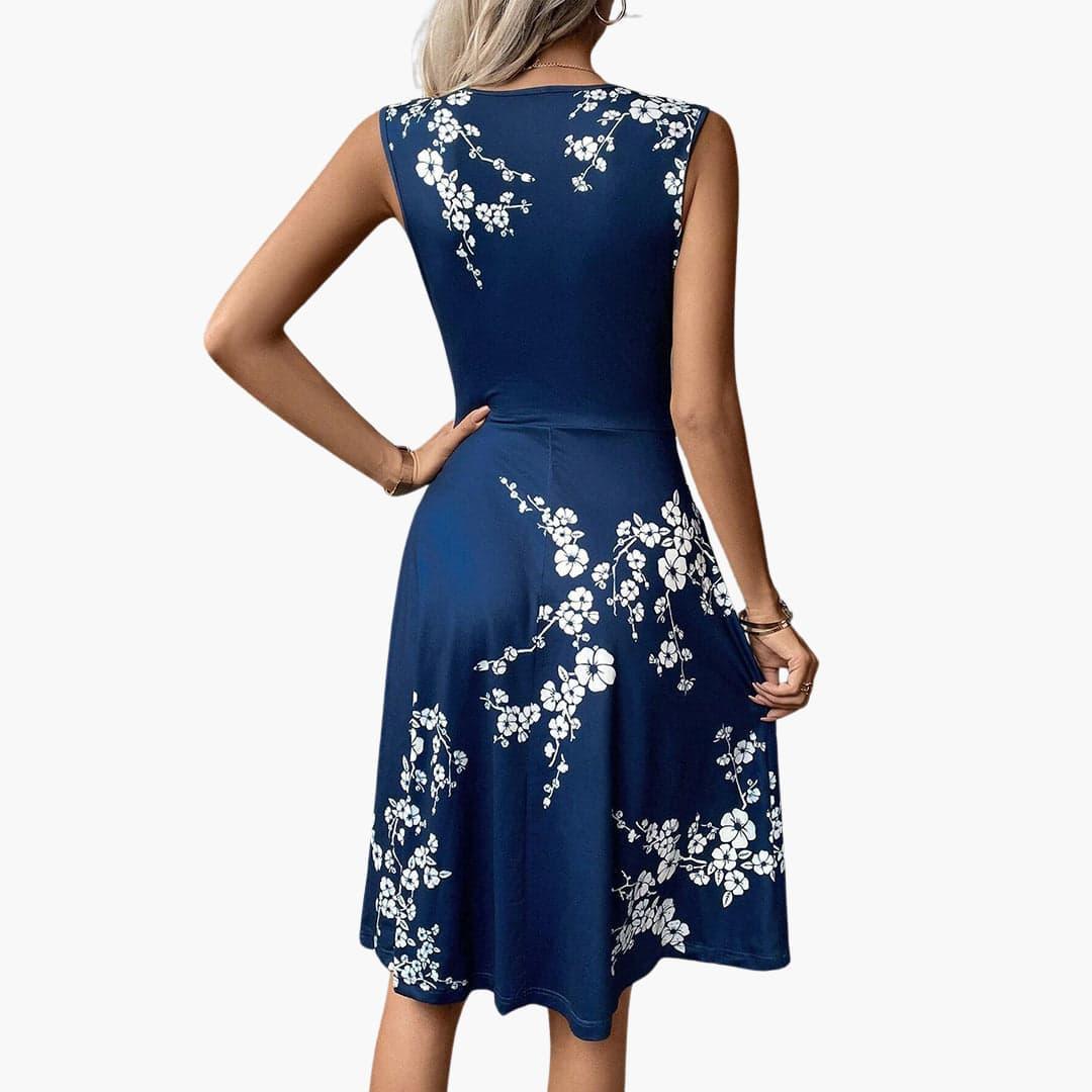 Off Shoulder Smocked Midi Dress - Puff Sleeve for Women