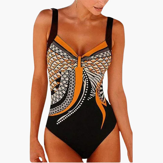 Elegant One-Piece Swimsuit - Women's Stylish Swimwear