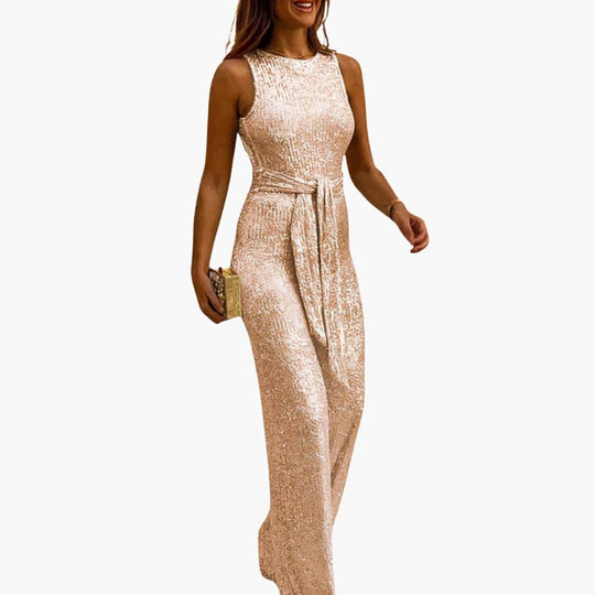 Glitter Jumpsuit – Women's Elegant Sparkly Party Outfit