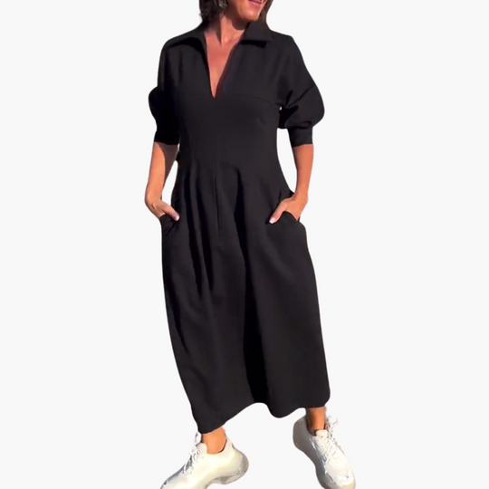 Comfortable Long Dress for Women - Elegant Midi Dress