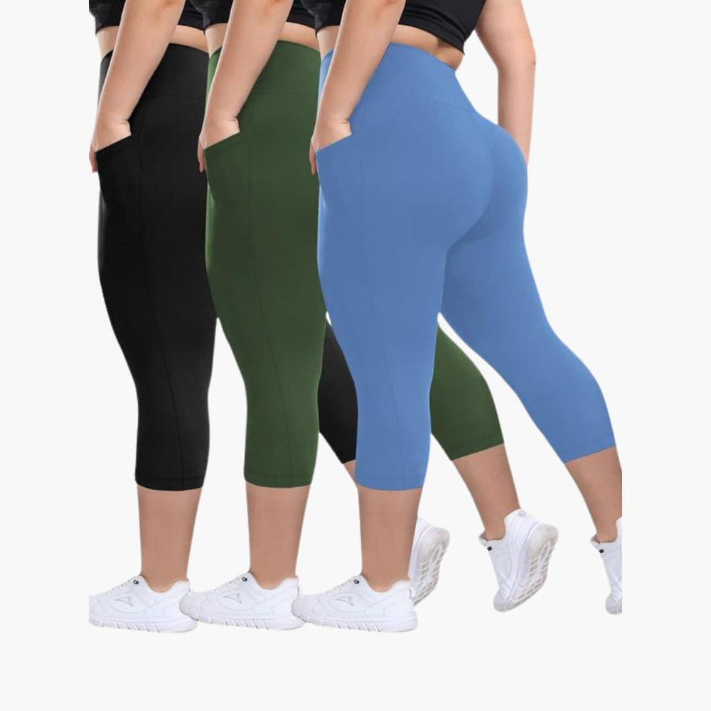 Ladies capri trousers for women - high waist cropped style