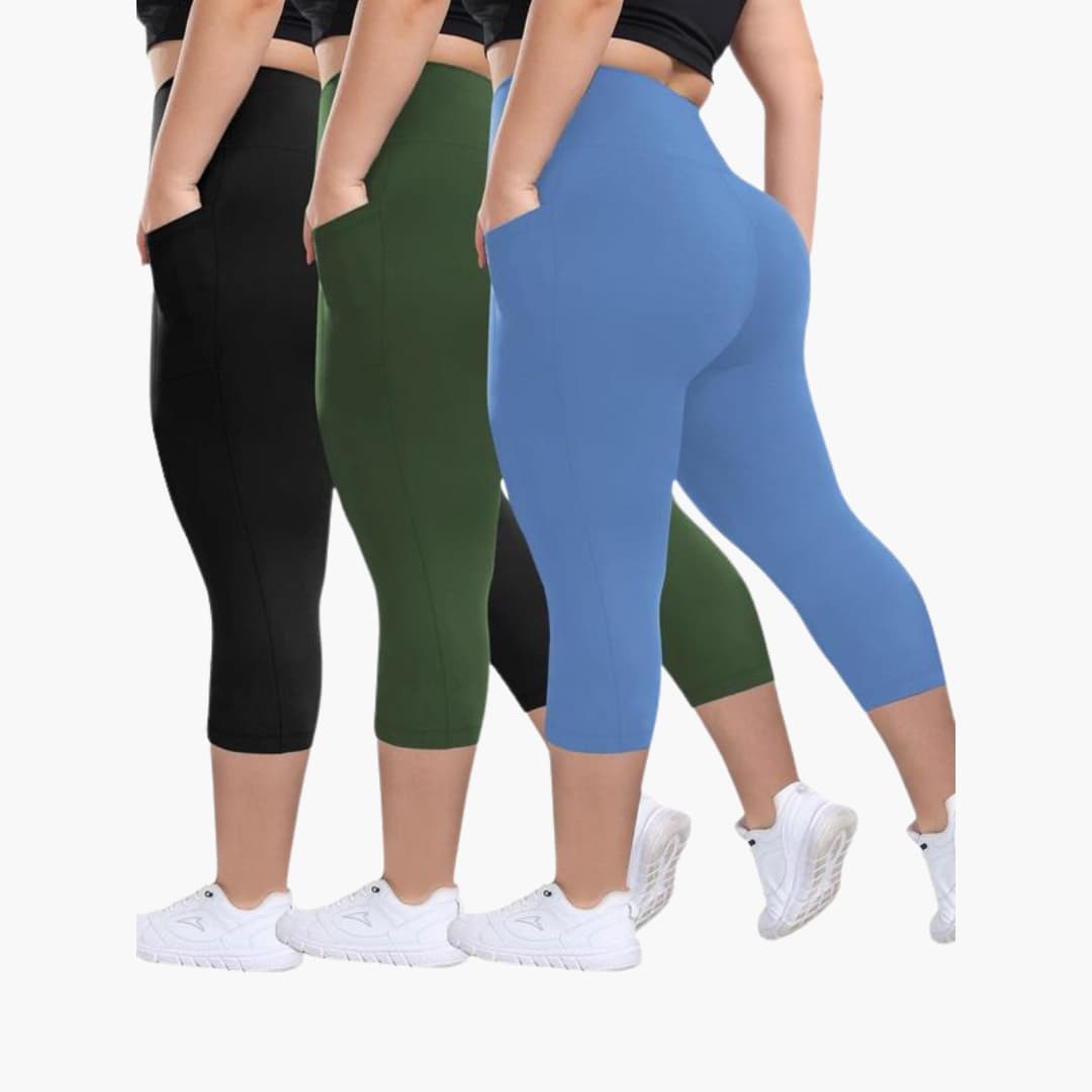 Ladies capri trousers for women - high waist cropped style