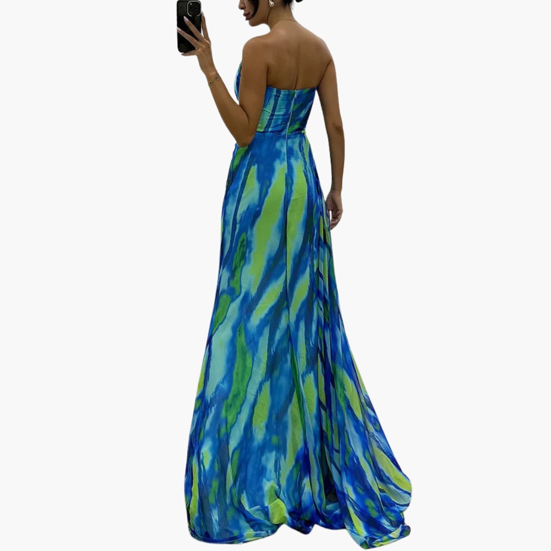 Vibrant One-Shoulder Maxi Dress for Women - Perfect for Events