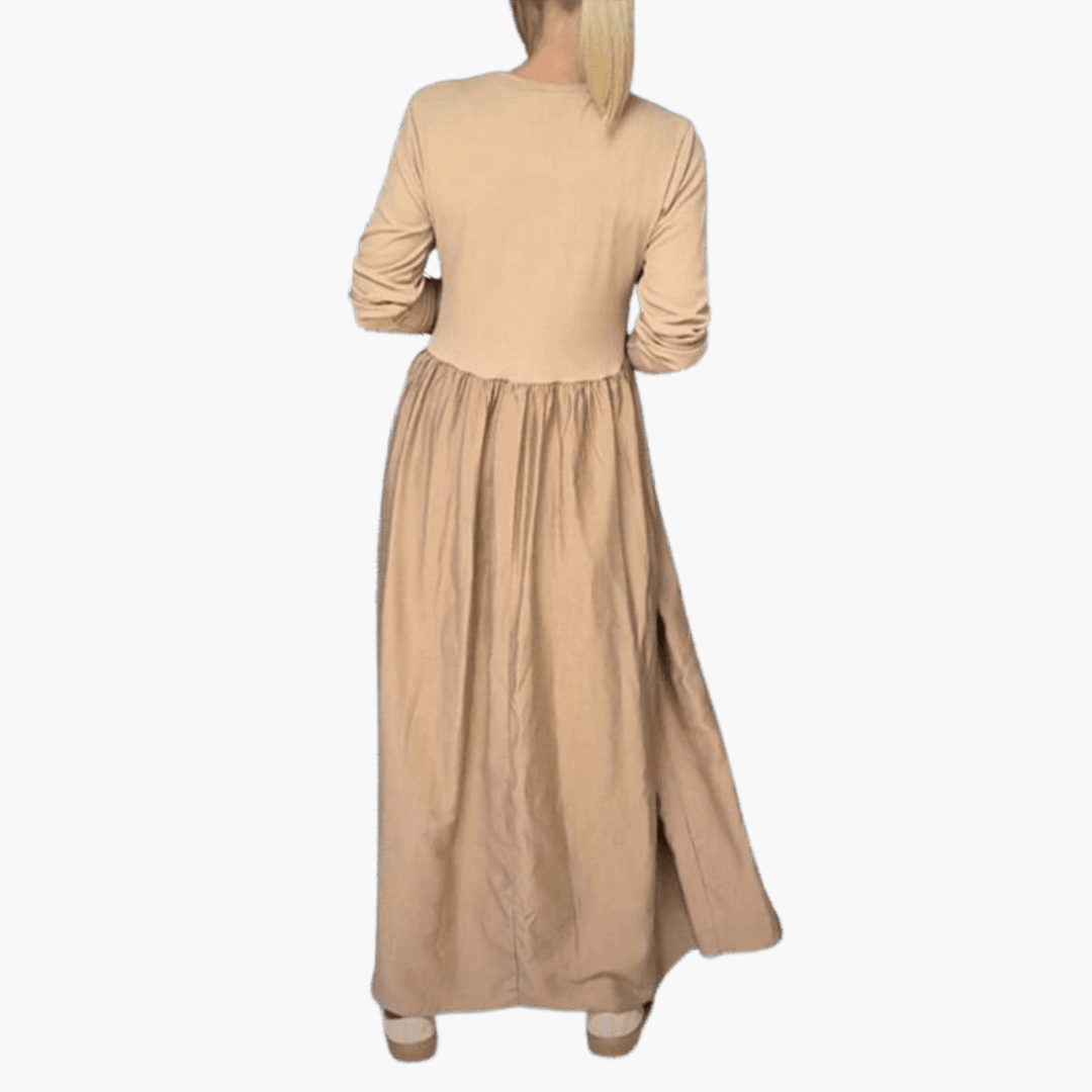 Elegant Long Sleeve Midi Dress - Formal Wear for Women