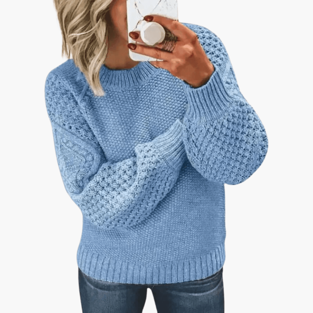 Classic Cotton Sweater – Women's Soft Knit Comfort Fit