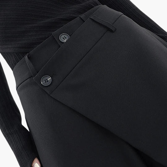 Ladies slim fit trousers for women - structured waist style