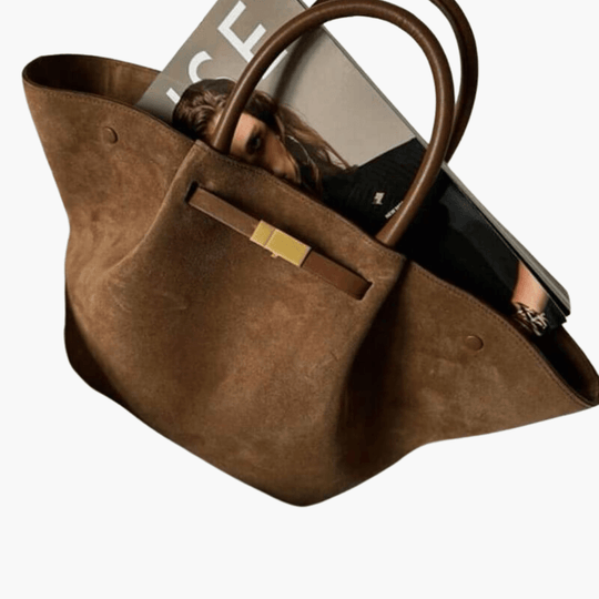 Adjustable Suede Crossbody Bag for Women - Stylish Handbag
