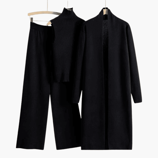 Cozy 3-piece knit set – for women, stylish and comfortable