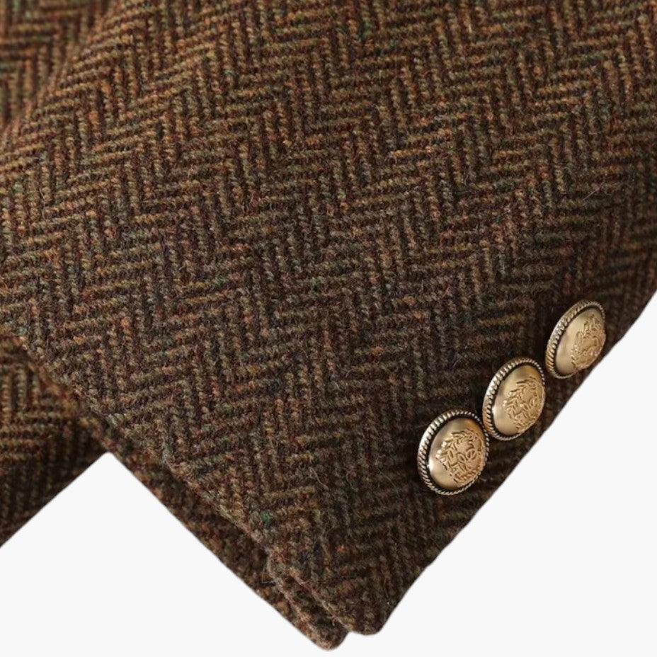 Belted Wool Blazer – Women's Tailored Smart Casual Jacket - IsabellaMae