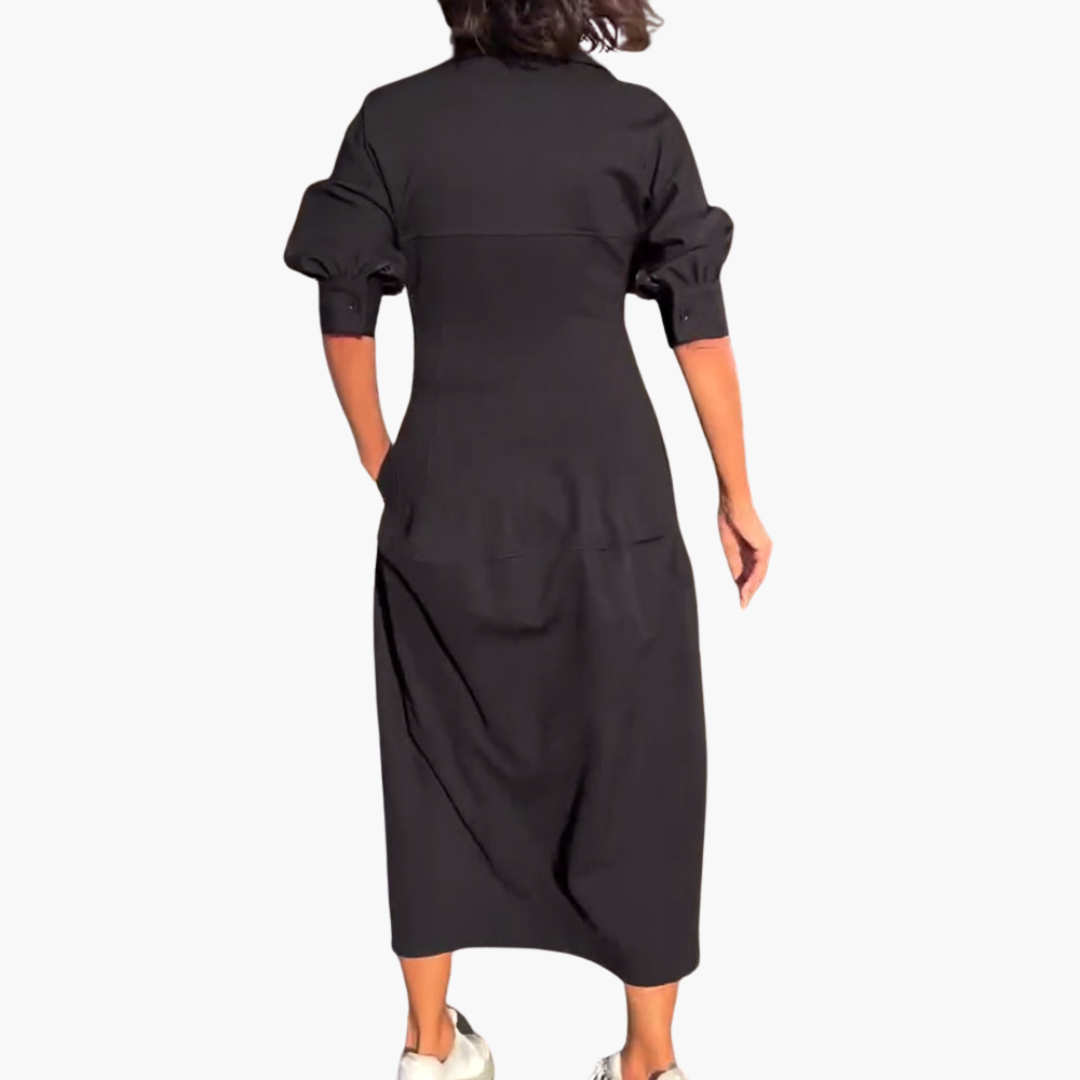 Comfortable Long Dress for Women - Elegant Midi Dress