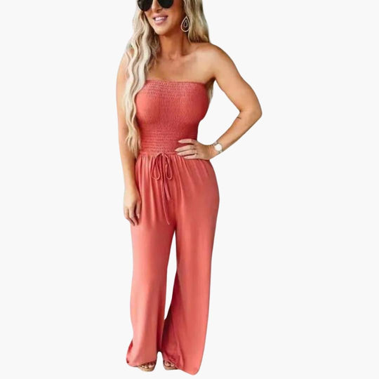 Elegant Cotton Jumpsuit – Women's Tailored Fit Comfort