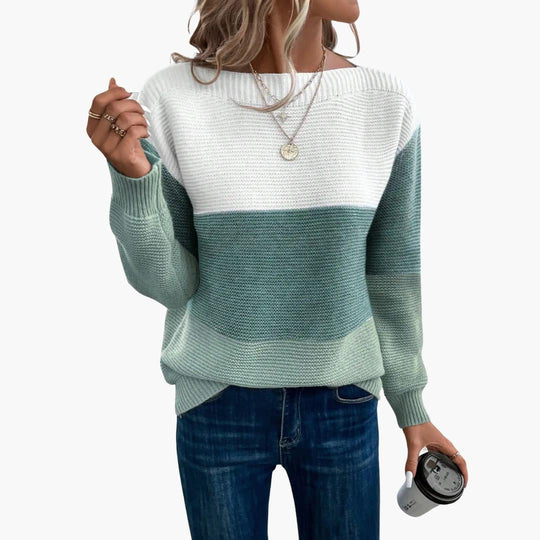 Ombre Knit Sweater – Soft Gradient Pullover for Women