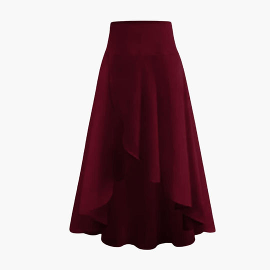 High-Waisted Midi Skirt – Women's Summer Cotton Comfort