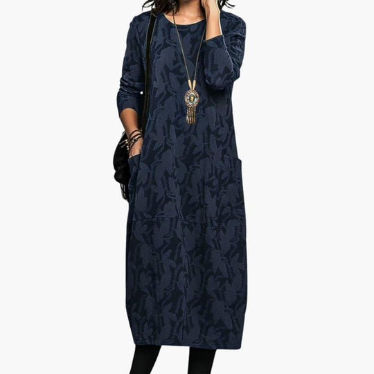 Casual Long Sleeve Winter Dress – Stylish & Warm for Women - IsabellaMae