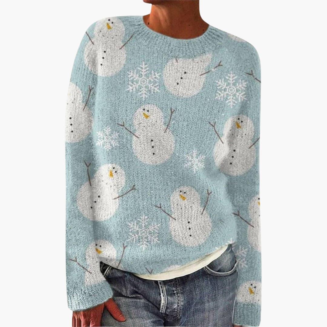 Reindeer Knit Sweater for Women - Cozy & Festive Winter Style