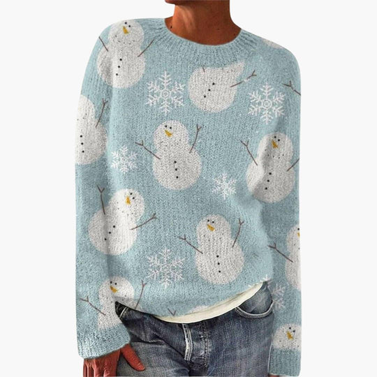 Reindeer Knit Sweater for Women - Cozy & Festive Winter Style