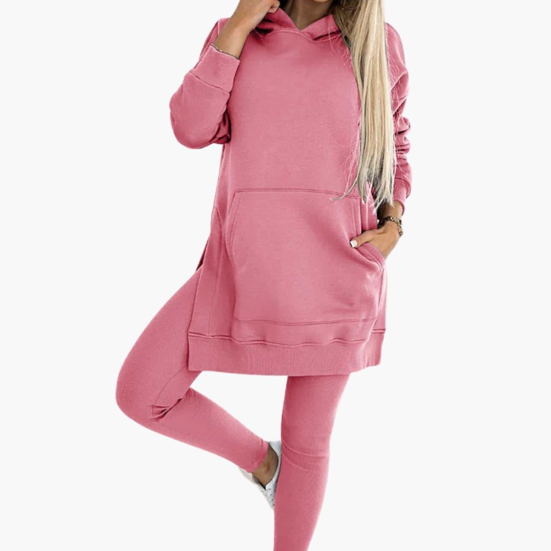 Hoodie & Leggings Set – Women's Cozy Two-Piece Loungewear