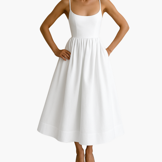 Sleeveless Elegant Dress - Women's Formal Evening Wear