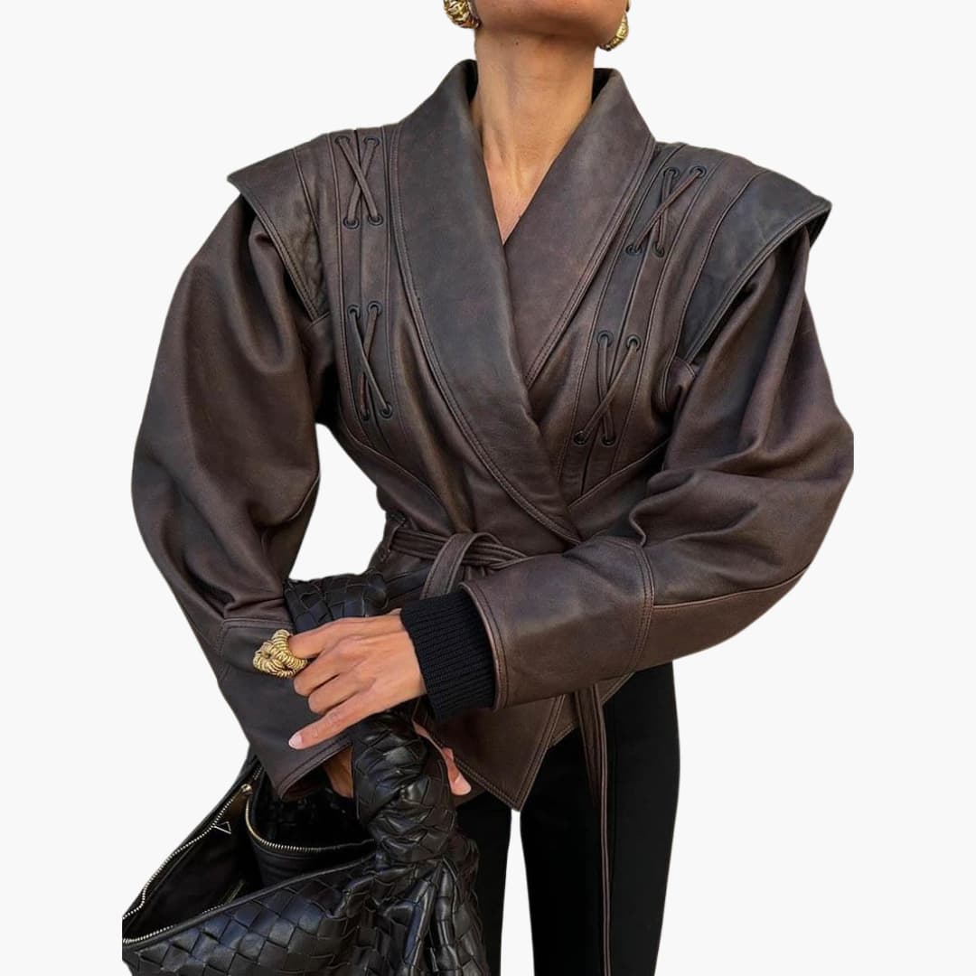Faux Leather Coat for Women – Chic, Warm & Versatile Outerwear