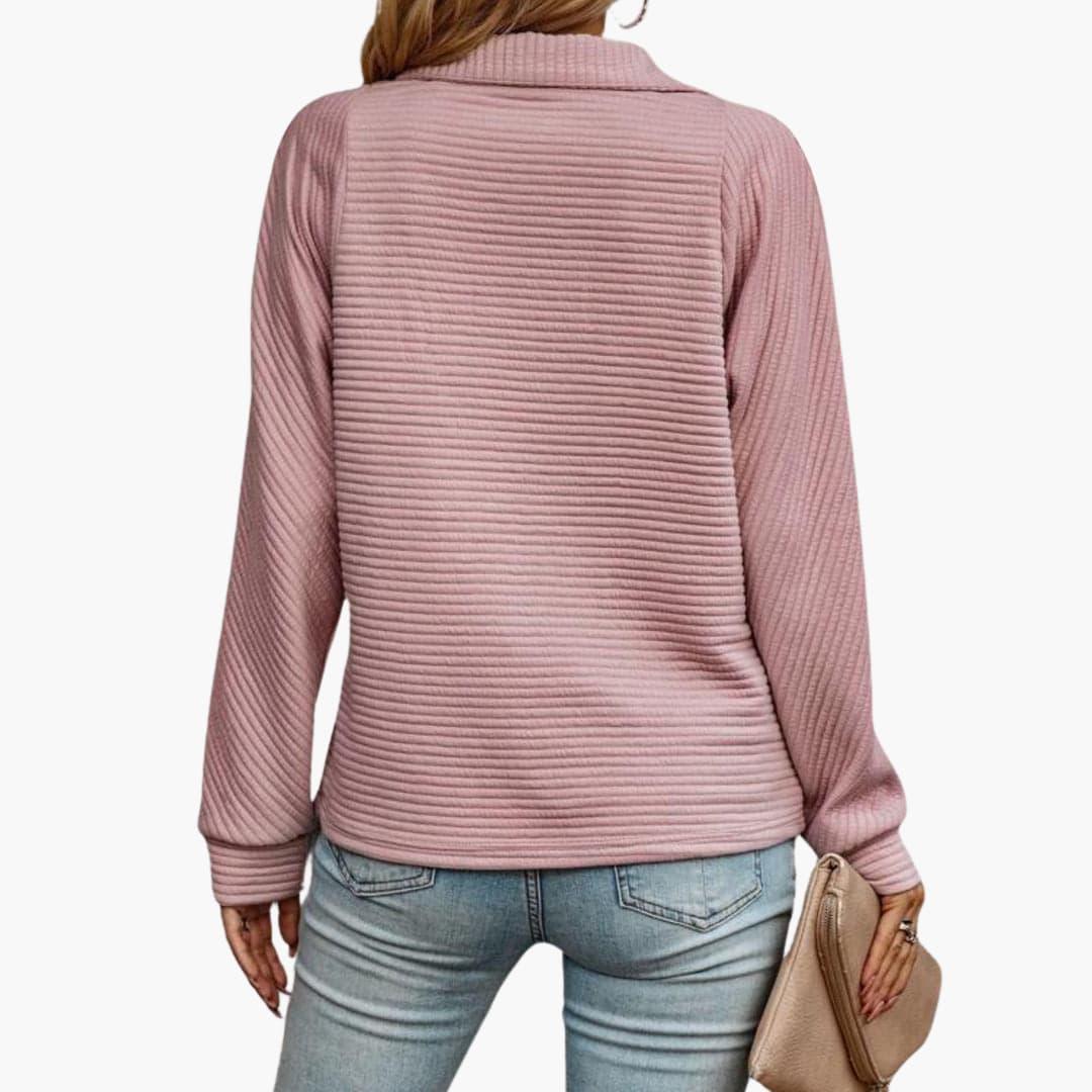Casual Zipper Sweater for Women - Chic, Cozy & Versatile