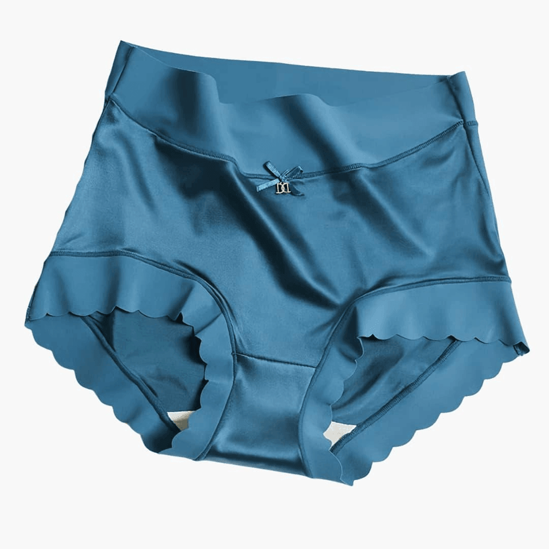 Silk High-Waist Panties - Seamless Luxury for Women Daily