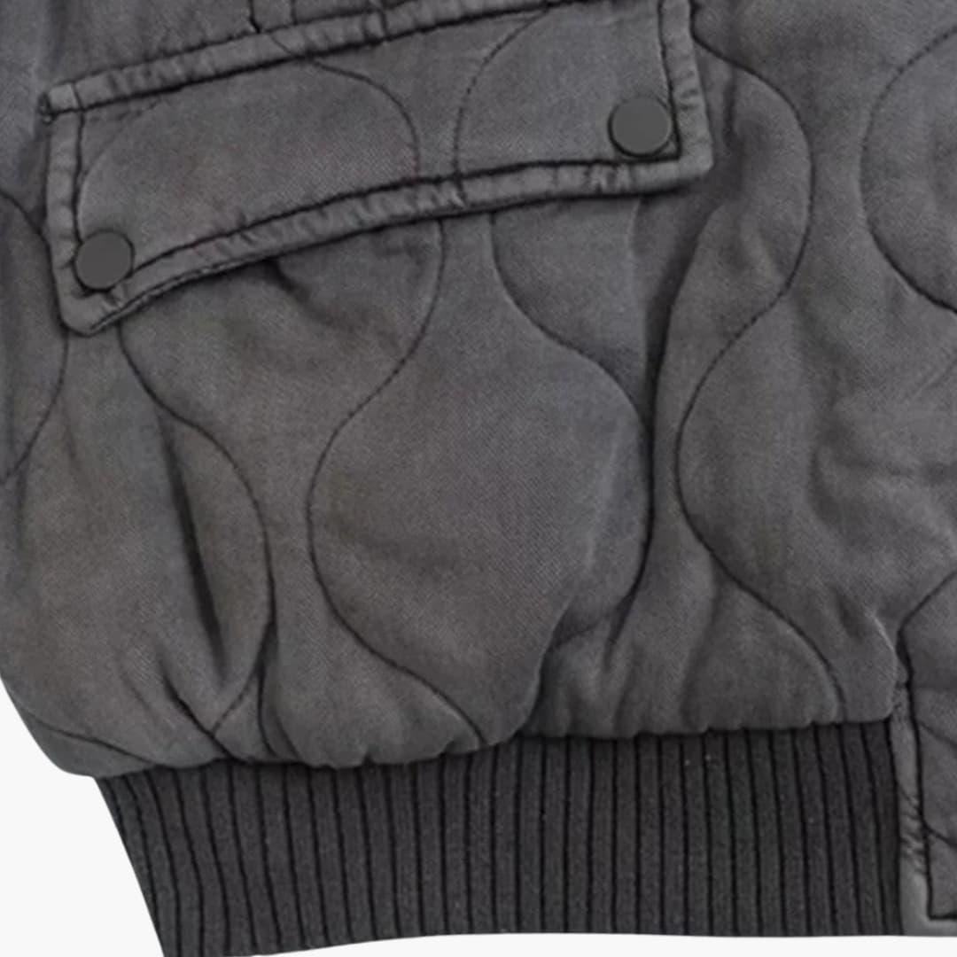 Quilted Bomber Jacket – Women's Oversized Winter Style