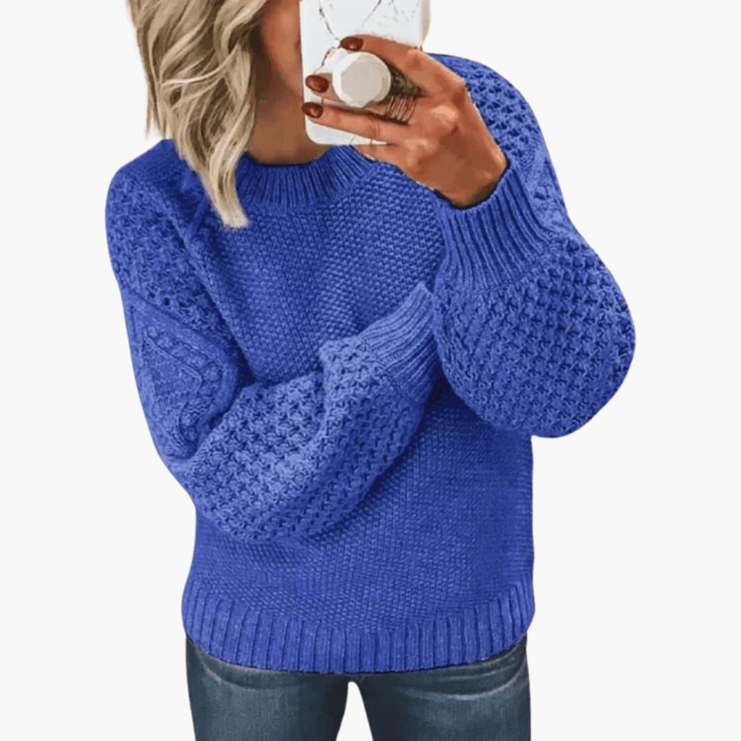 Classic Cotton Sweater – Women's Soft Knit Comfort Fit
