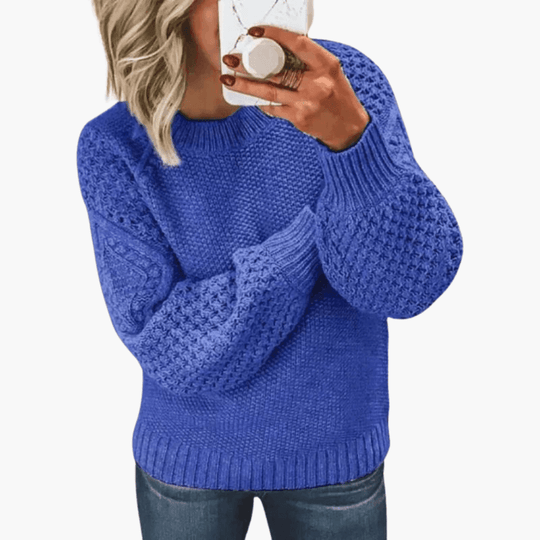 Classic Cotton Sweater – Women's Soft Knit Comfort Fit