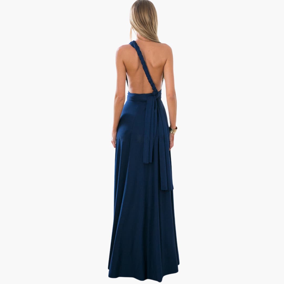 Convertible Maxi Dress for Women - Backless Multiway Bridesmaid