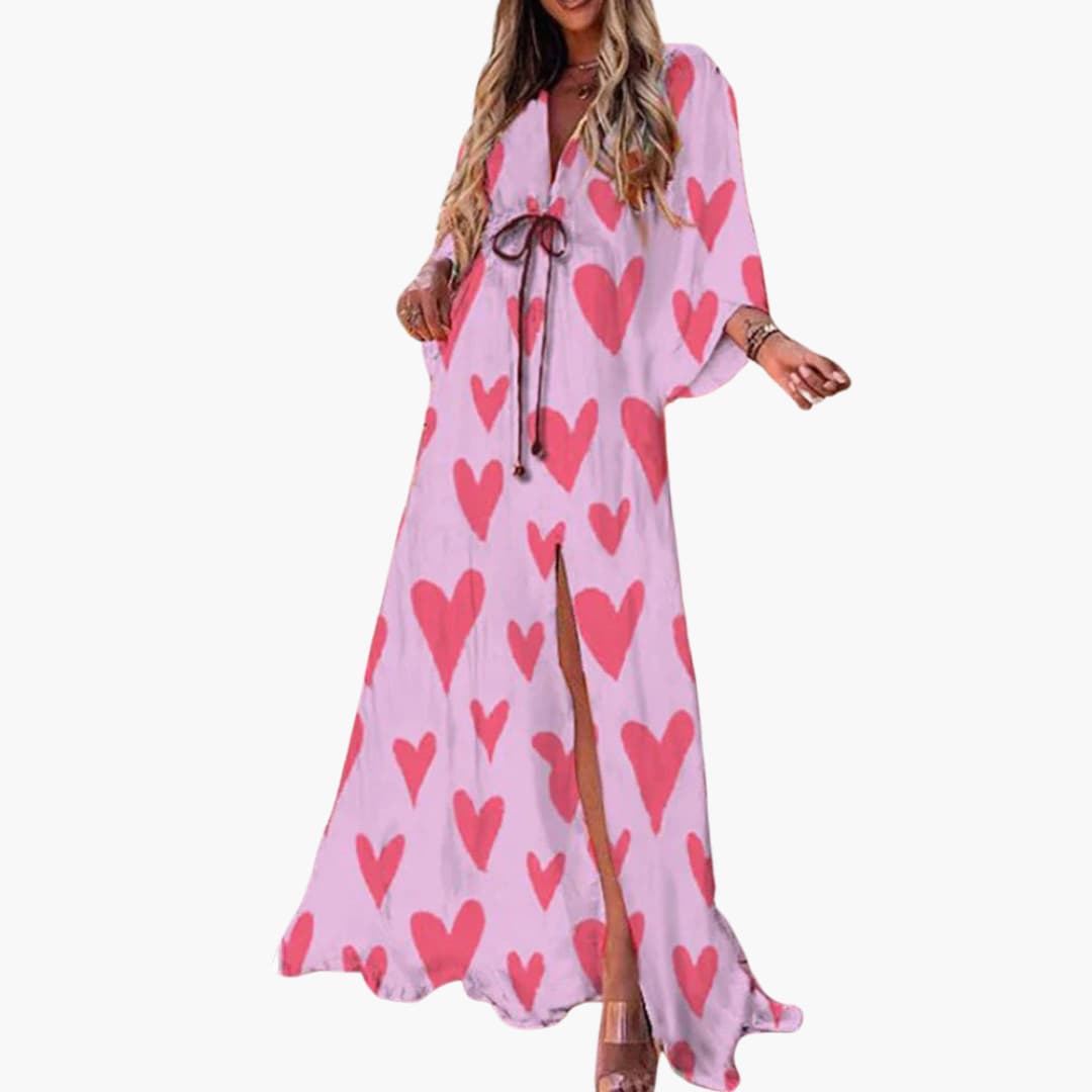 Vibrant Floral Summer Dress - Women's Lightweight Sundress