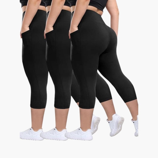 Ladies capri trousers for women - high waist cropped style