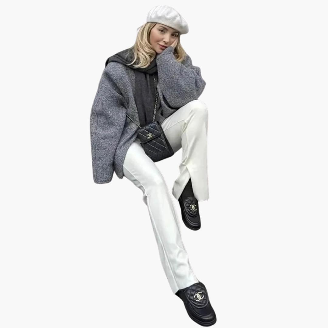 Oversized Bomber Jacket – Casual Winter Coat for Women