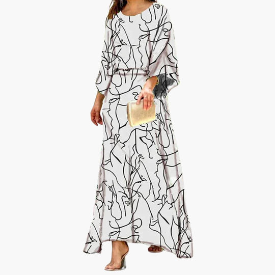 Off Shoulder Smocked Maxi Dress - Flowing Style for Women