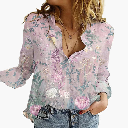 Butterfly Print Blouse - Elegant Style for Women’s Wardrobe