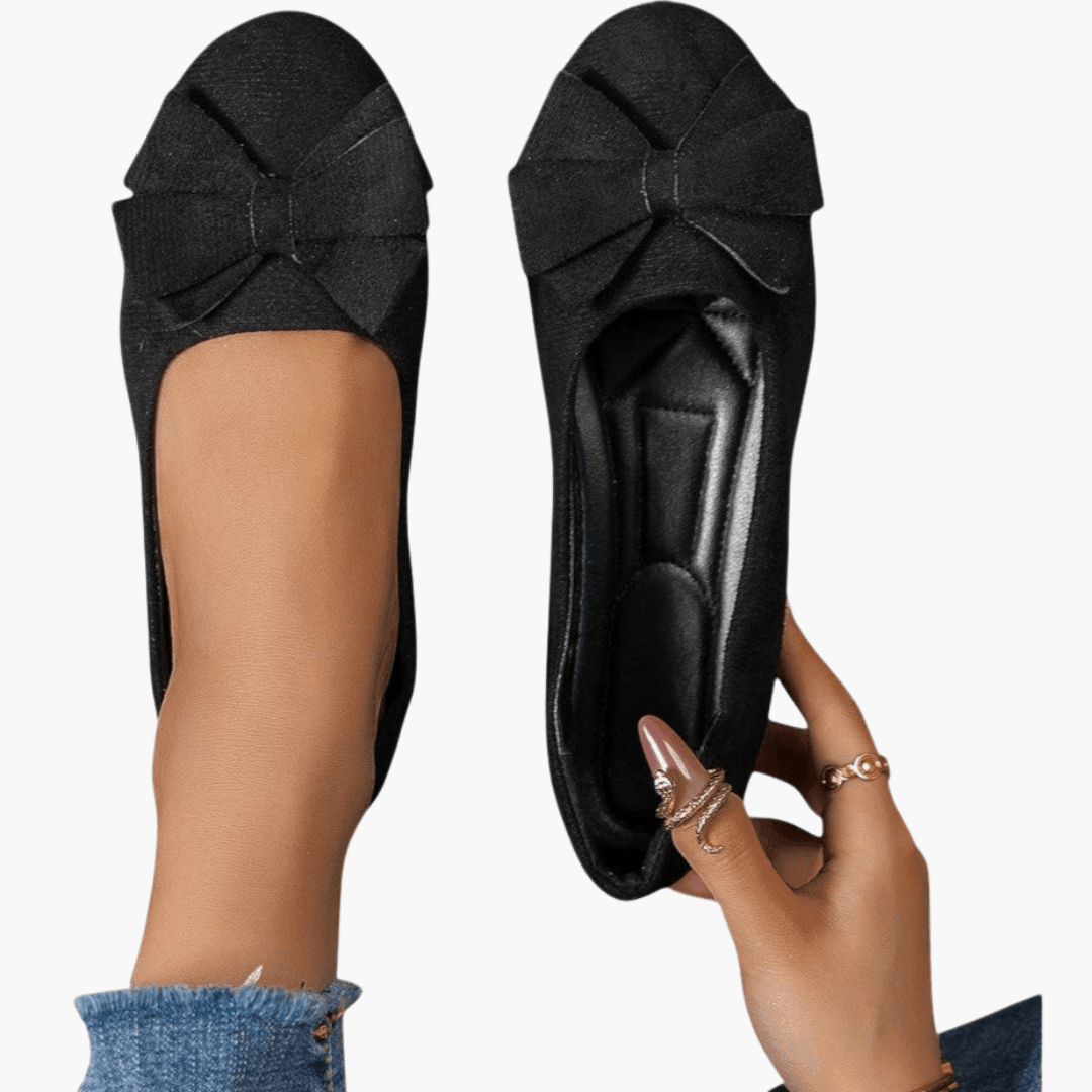 Bow Loafers – Women's Comfortable Patent Slip-On Shoes - IsabellaMae