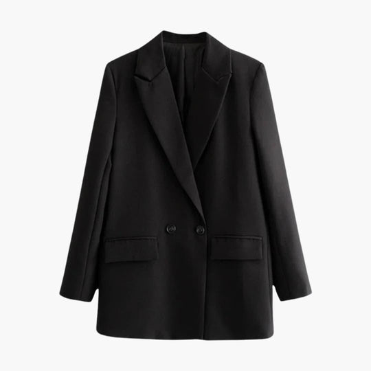 Double-Breasted Blazer – Women's Tailored Chic Jacket