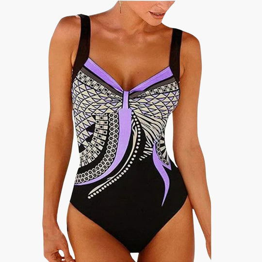 Elegant One-Piece Swimsuit - Women's Stylish Swimwear