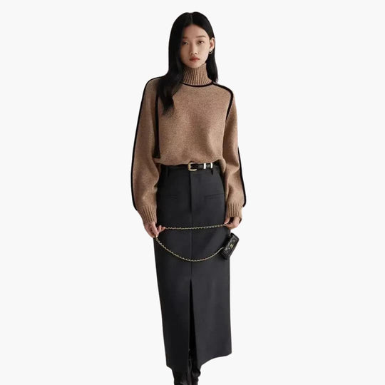 Chic Turtleneck Pullover Sweater – Cozy & Stylish for Women