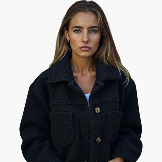 Elegant Wool Winter Coat – Women's Tailored Longline Fit