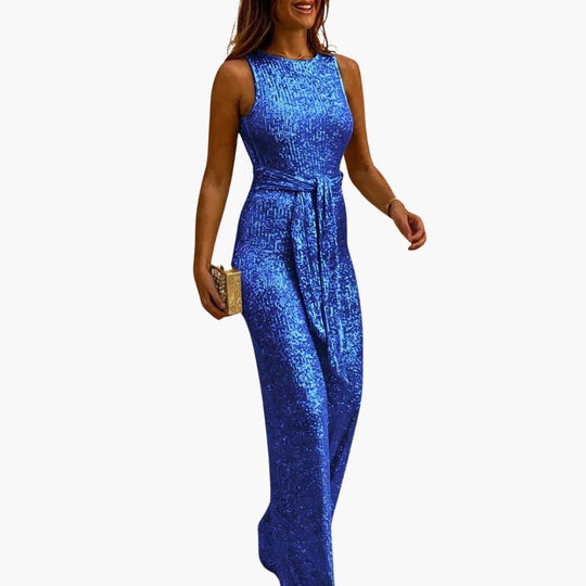 Glitter Jumpsuit – Women's Elegant Sparkly Party Outfit