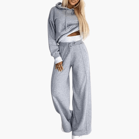 Knit Lounge Set – Women's Cozy Two-Piece Loungewear Outfit